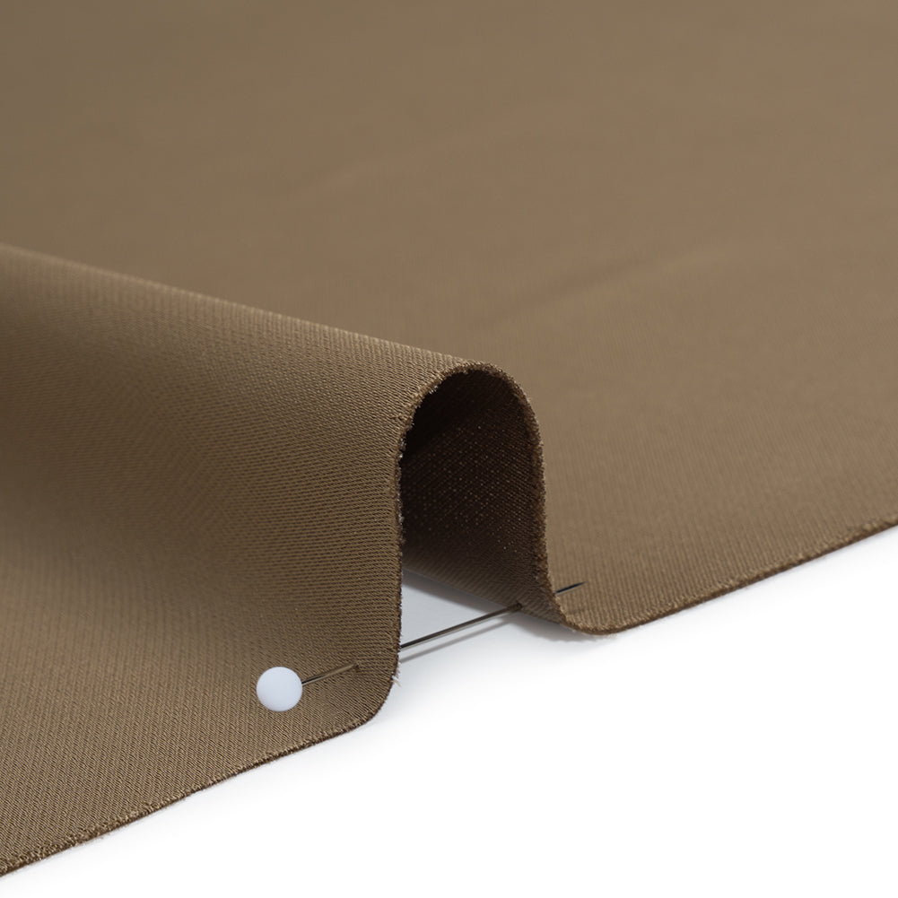 Soft Double Face Polyester Twill - Taupe - Viola Collection - Detail