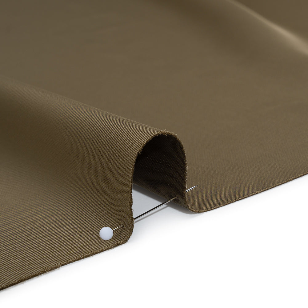 Soft Double Face Polyester Twill - Dusty Brown - Viola Collection - Detail