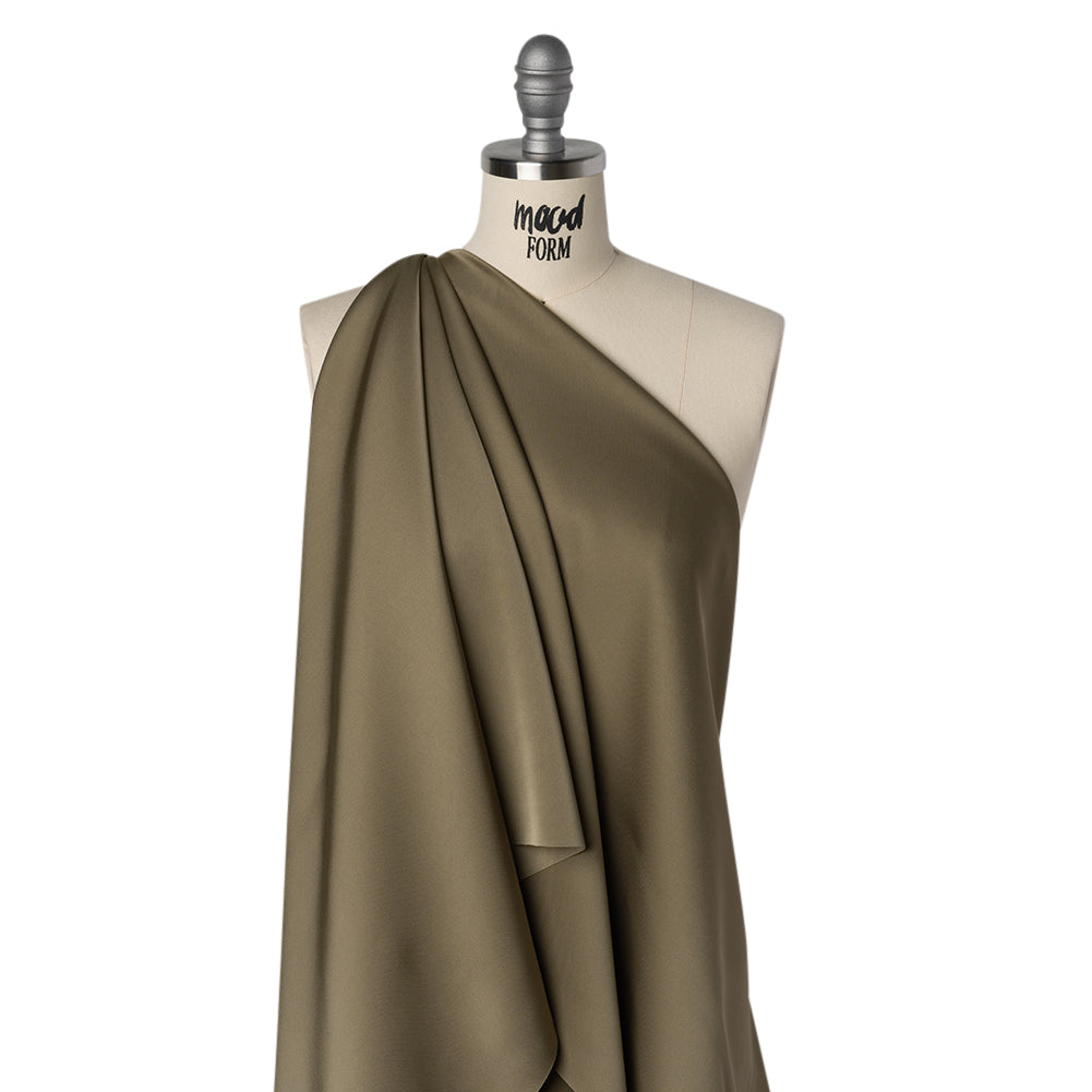 Soft Double Face Polyester Twill - Dusty Brown - Viola Collection - Drape