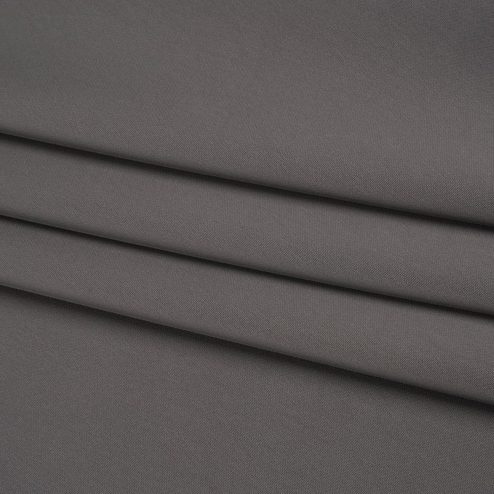 Soft Double Face Polyester Twill - Graphite Gray - Viola Collection - Folded