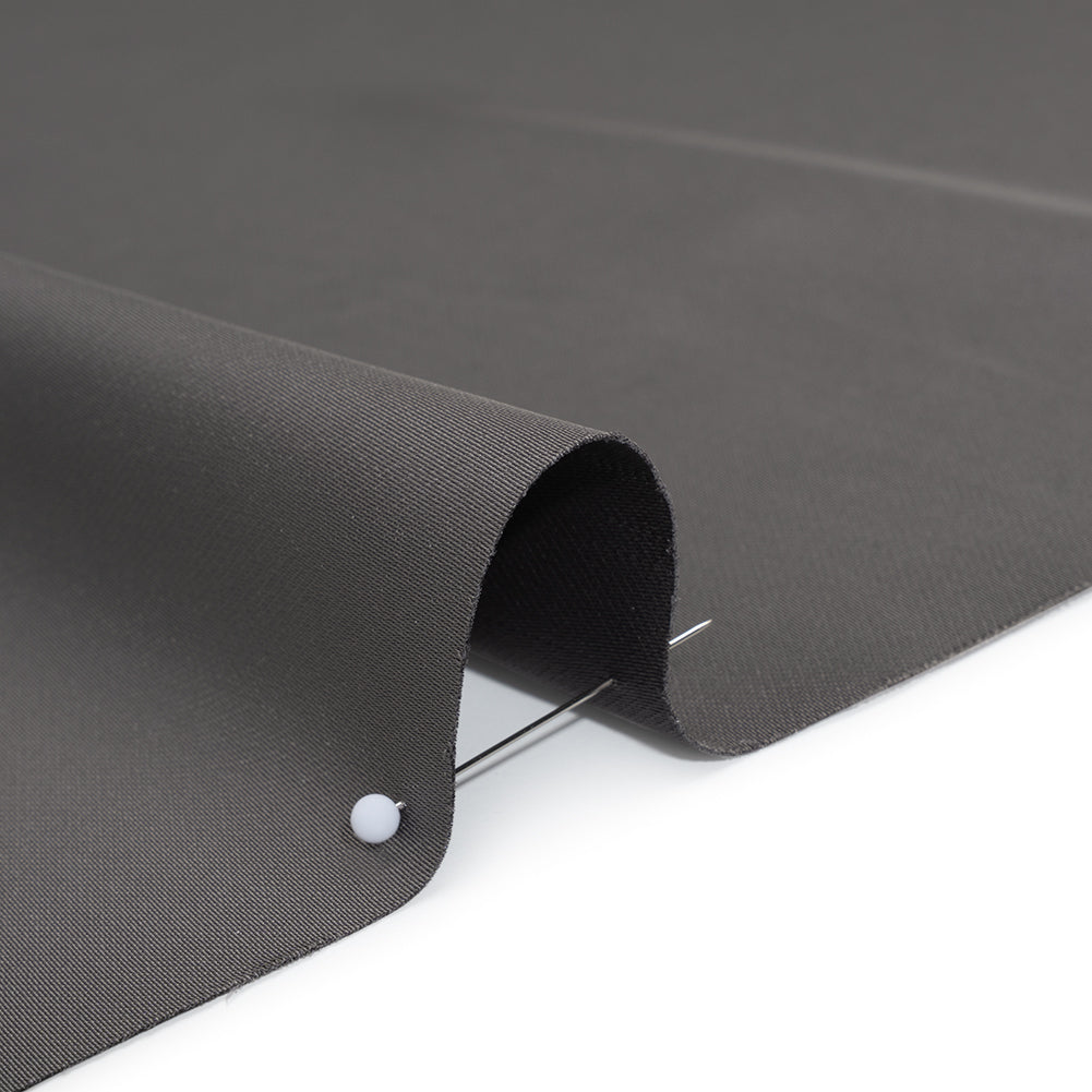 Soft Double Face Polyester Twill - Graphite Gray - Viola Collection - Detail
