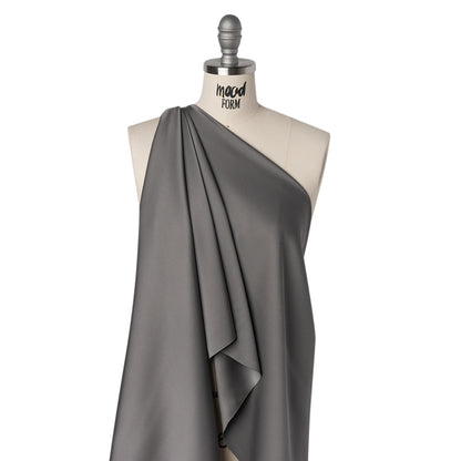 Soft Double Face Polyester Twill - Graphite Gray - Viola Collection