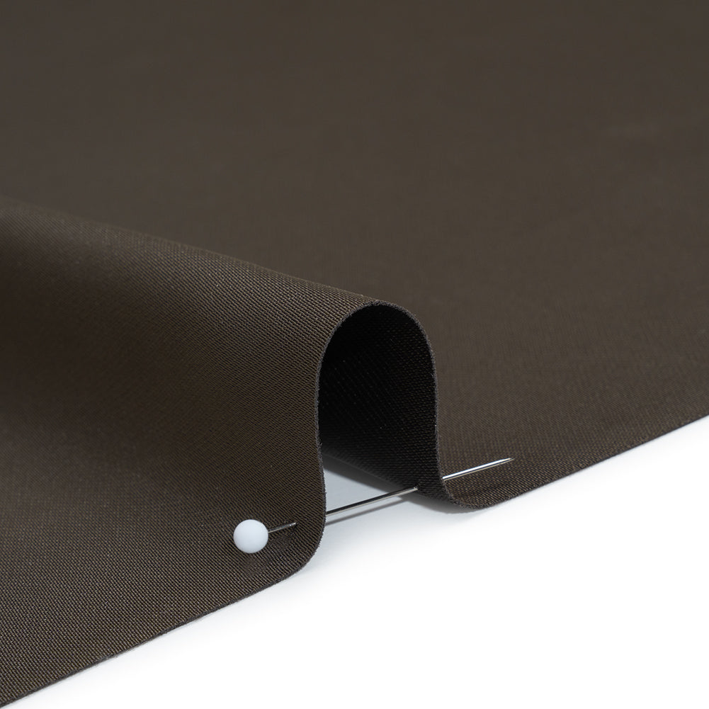 Soft Double Face Polyester Twill - Dark Brown - Viola Collection Detail