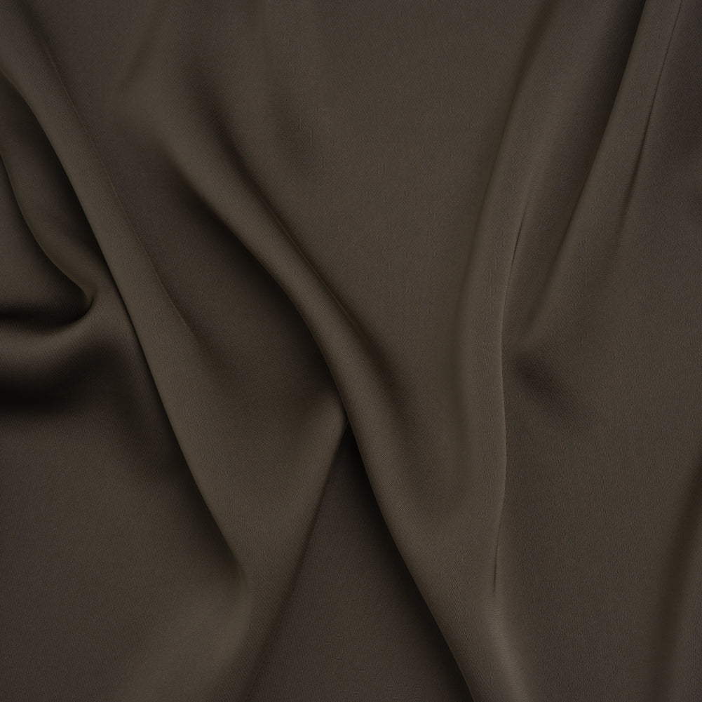Soft Double Face Polyester Twill - Dark Brown - Viola Collection