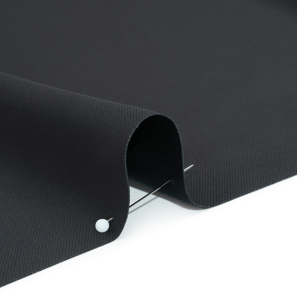 Soft Double Face Polyester Twill - Charcoal Gray - Viola Collection - Detail