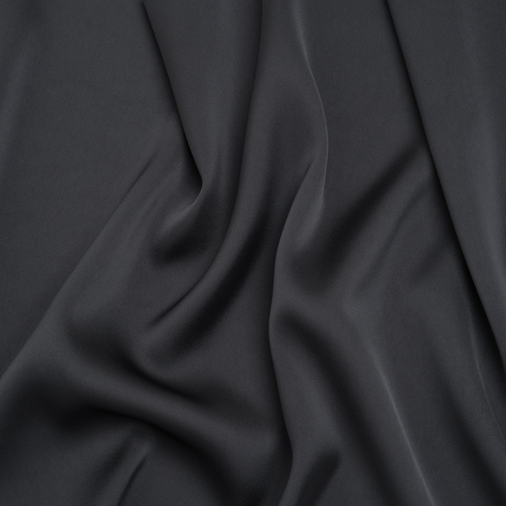 Soft Double Face Polyester Twill - Charcoal Gray - Viola Collection
