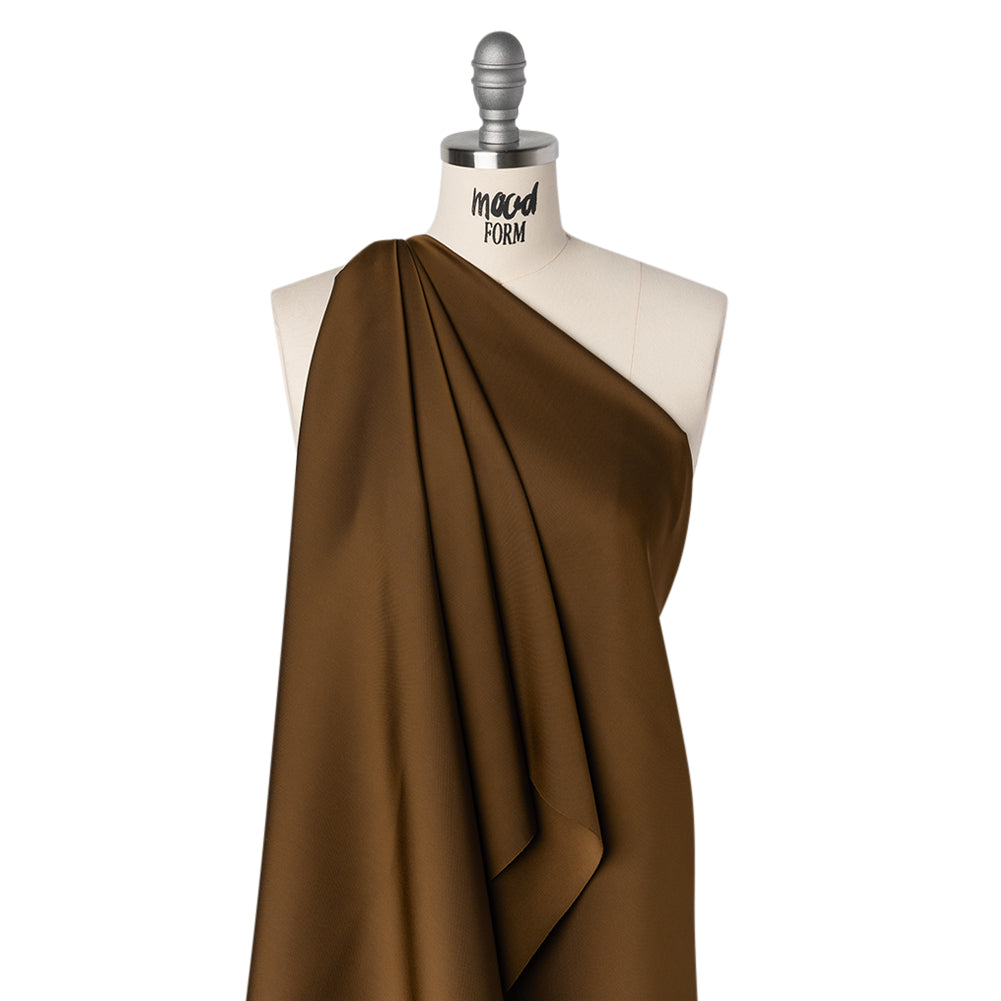 Soft Double Face Polyester Twill - Chocolate Brown - Viola Collection
