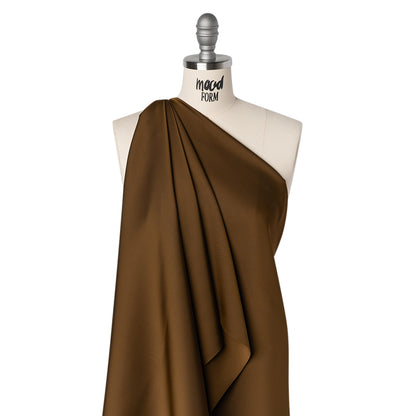 Soft Double Face Polyester Twill - Chocolate Brown - Viola Collection