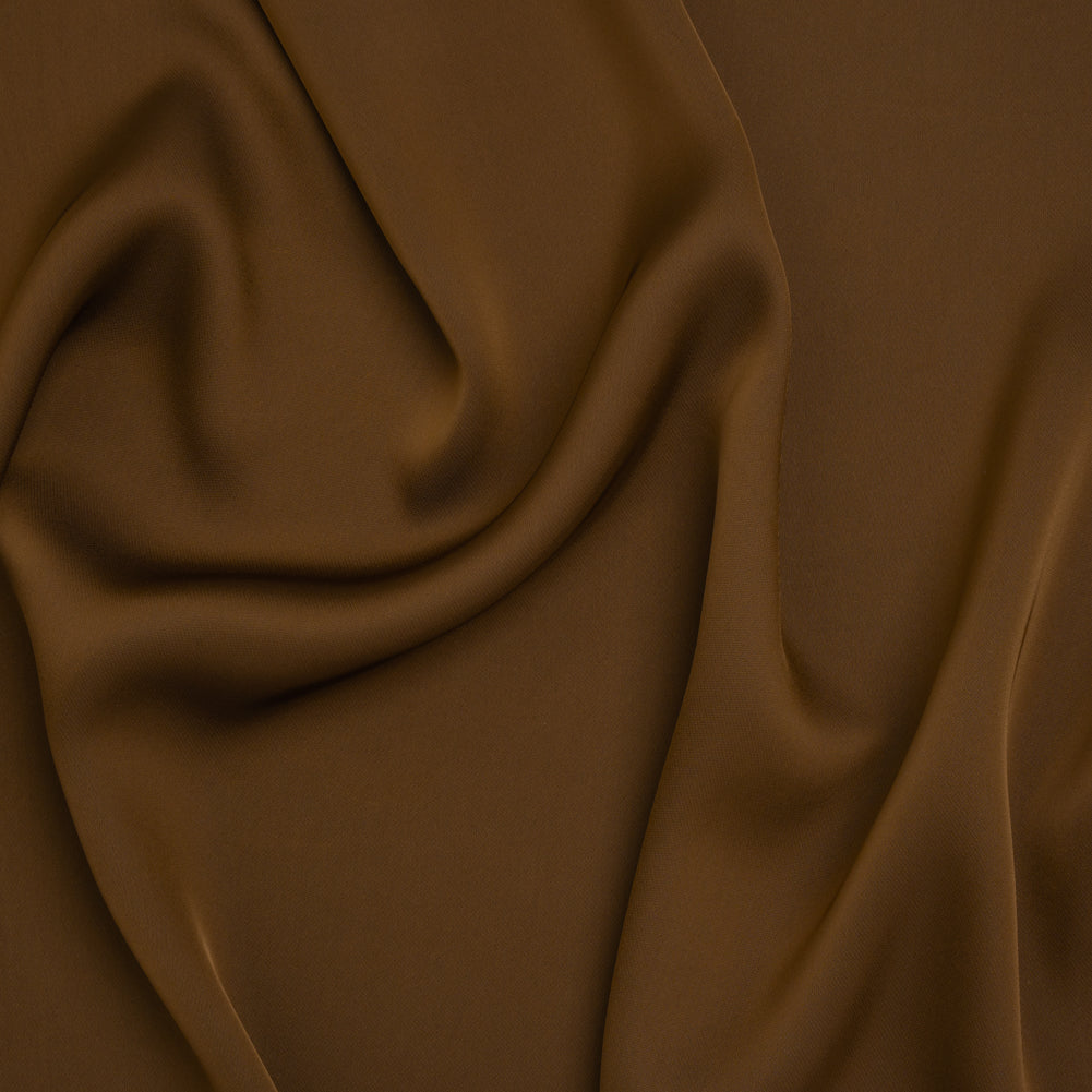 Soft Double Face Polyester Twill - Chocolate Brown - Viola Collection