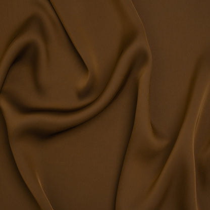 Soft Double Face Polyester Twill - Chocolate Brown - Viola Collection