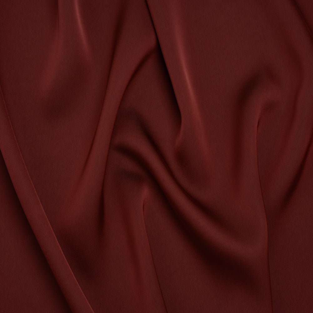 Soft Double Face Polyester Twill - Burgundy - Viola Collection