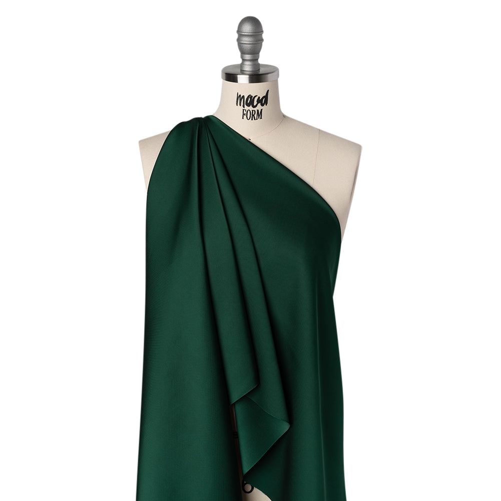 Soft Double Face Polyester Twill - Dark Green - Viola Collection Drape