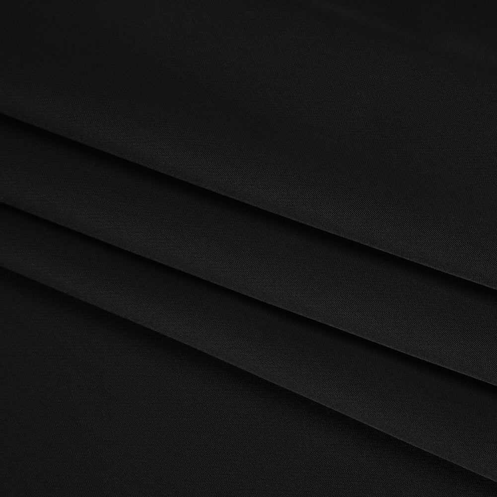 Soft Double Face Polyester Twill - Black - Viola Collection