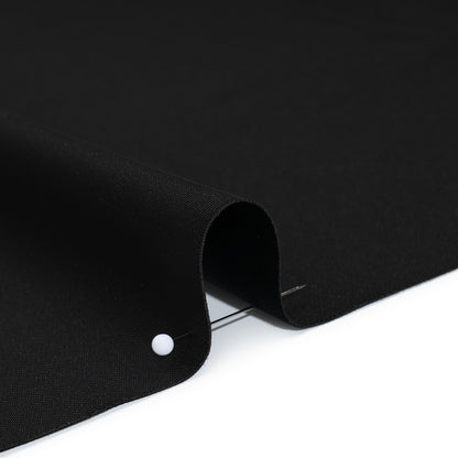 Soft Double Face Polyester Twill - Black - Viola Collection