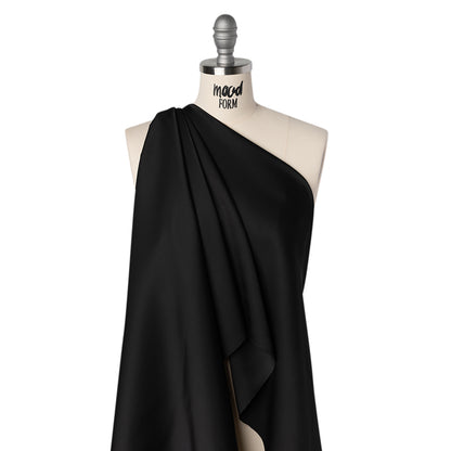 Soft Double Face Polyester Twill - Black - Viola Collection