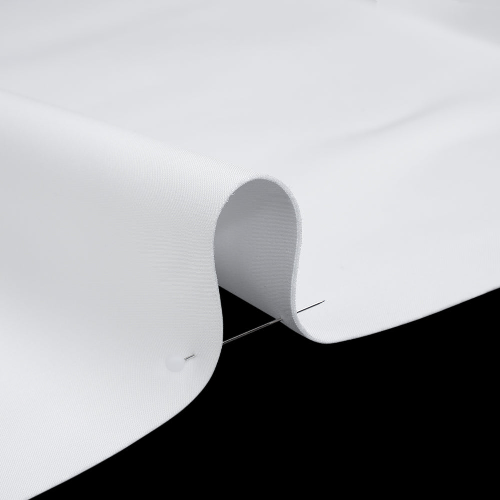 Soft Double Face Polyester Satin - White - Samantha Collection