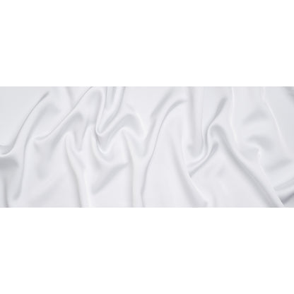 Soft Double Face Polyester Satin - White - Samantha Collection