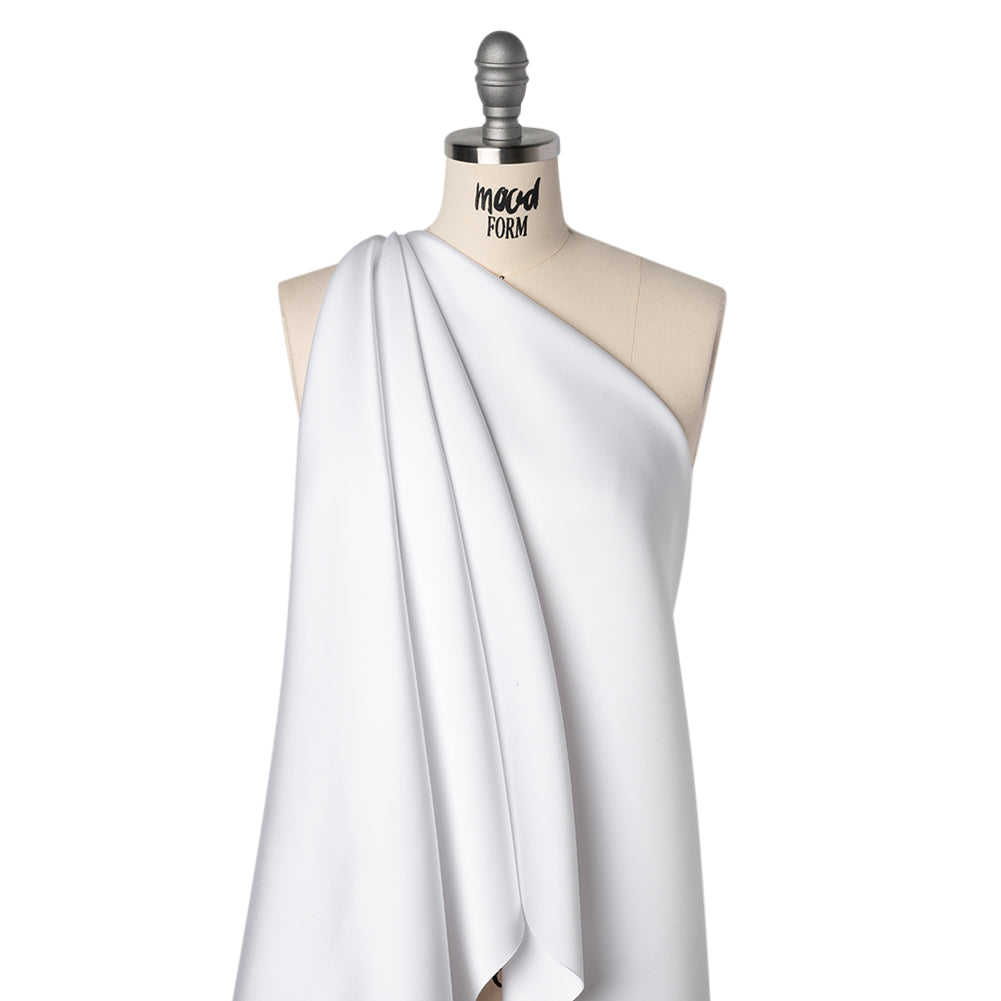 Soft Double Face Polyester Satin - White - Samantha Collection
