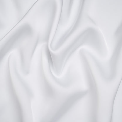 Soft Double Face Polyester Satin - White - Samantha Collection