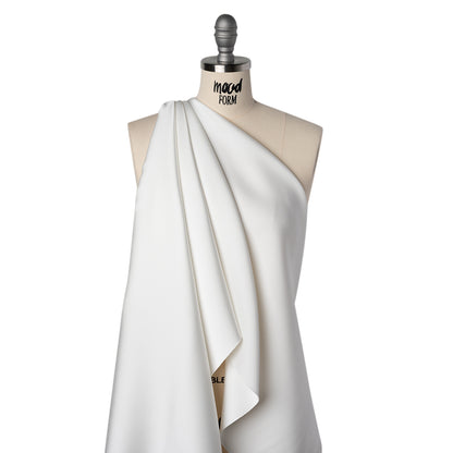 Soft Double Face Polyester Satin - Off White - Samantha Collection