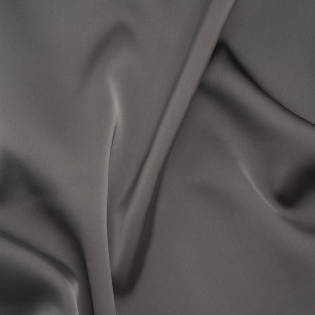Soft Double Face Polyester Satin - Graphite Gray - Samantha Collection