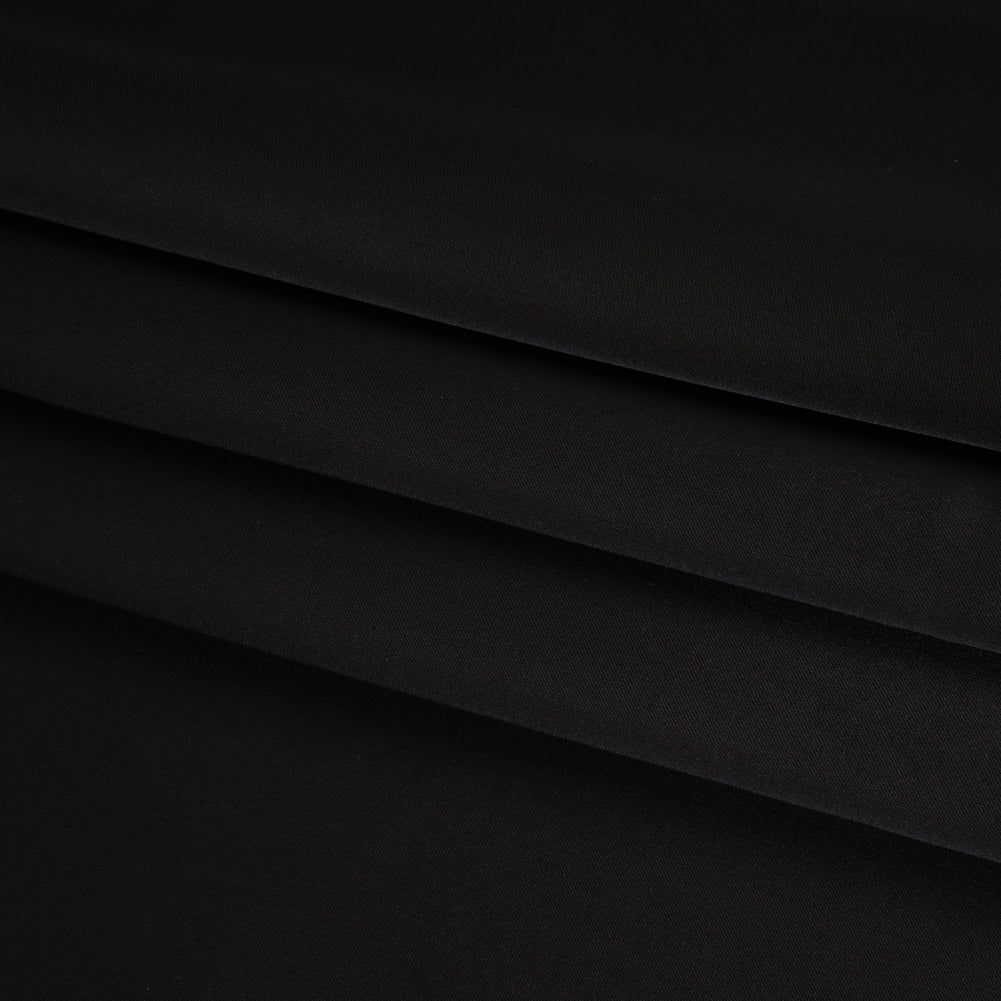 Soft Double Face Polyester Satin - Black - Samantha Collection