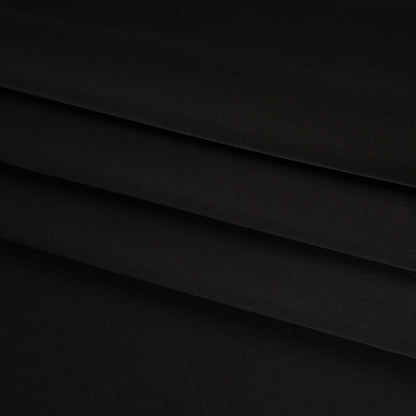 Soft Double Face Polyester Satin - Black - Samantha Collection