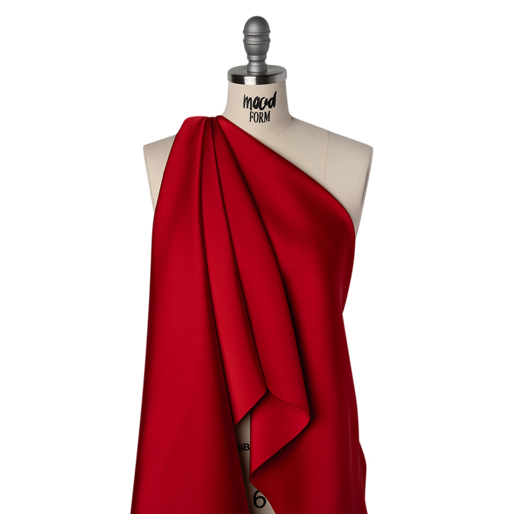 Soft Double Face Polyester Satin - Red - Samantha Collection