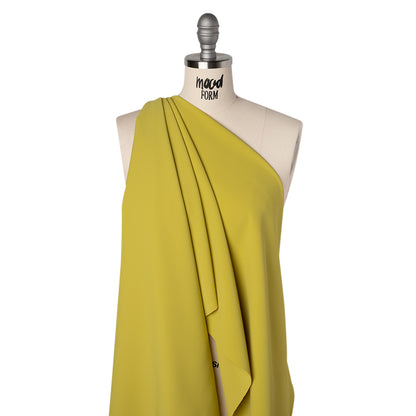 Soft Lightweight Polyester Gabardine - Chartreuse - Stefanie Collection
