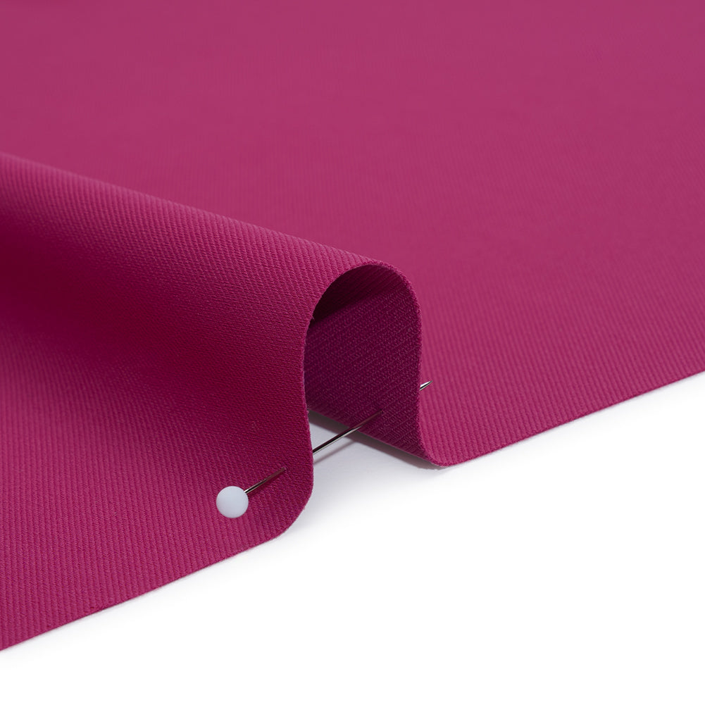 Soft Lightweight Polyester Gabardine - Magenta - Stefanie Collection - Detail