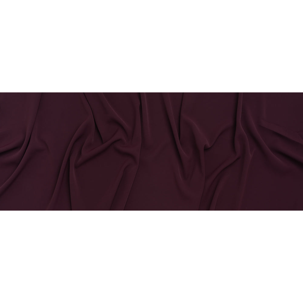 Soft Lightweight Polyester Gabardine - Burgundy - Stefanie Collection - Full