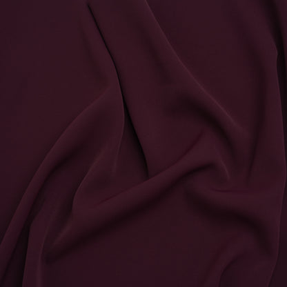Soft Lightweight Polyester Gabardine - Burgundy - Stefanie Collection