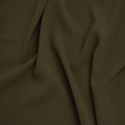 Soft Lightweight Polyester Gabardine - Olive Green - Stefanie Collection