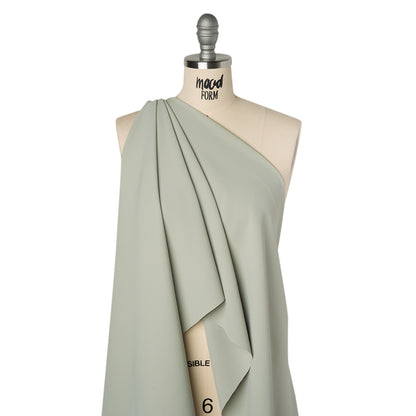 Soft Lightweight Polyester Gabardine - Light Sage Green - Stefanie Collection
