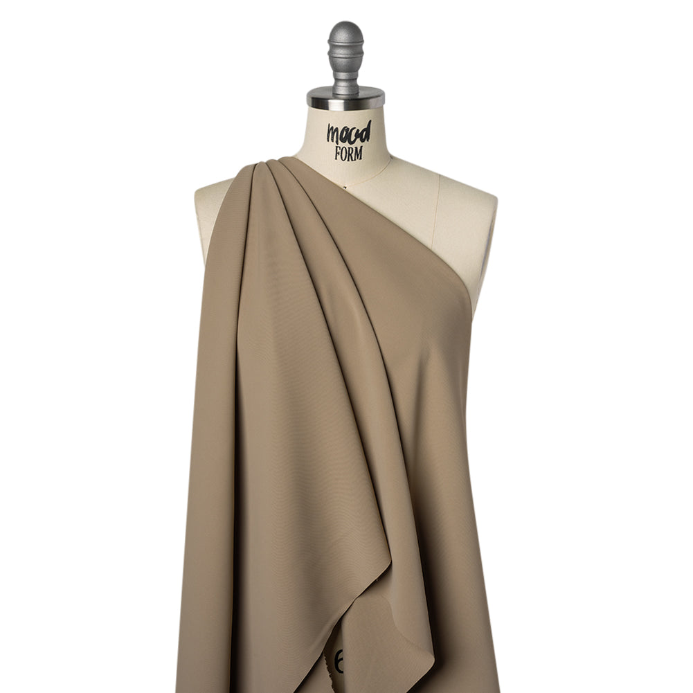 Soft Lightweight Polyester Gabardine - Light Taupe - Stefanie Collection - Drape