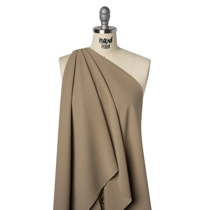 Soft Lightweight Polyester Gabardine - Light Taupe - Stefanie Collection