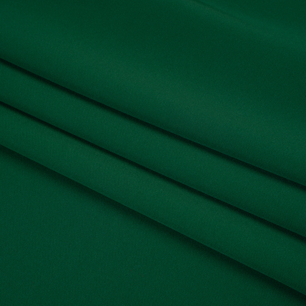 Soft Lightweight Polyester Gabardine - Emerald Green - Stefanie Collection Folded