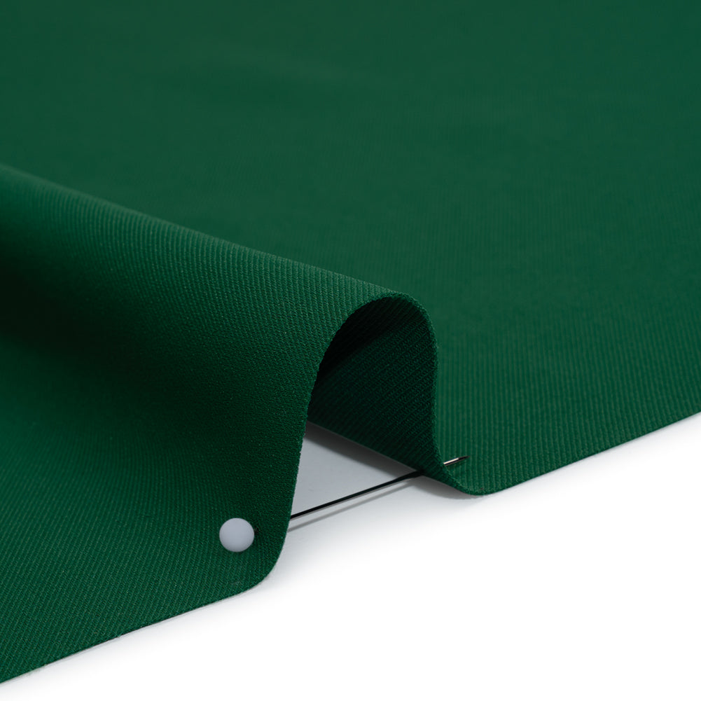 Soft Lightweight Polyester Gabardine - Emerald Green - Stefanie Collection Detail