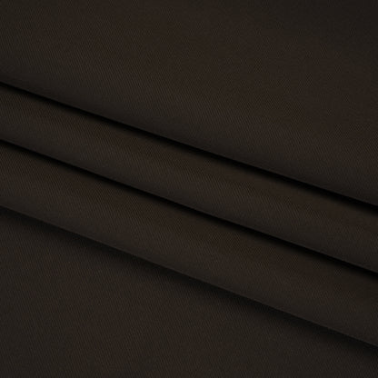 Soft Lightweight Polyester Gabardine - Dark Brown - Stefanie Collection