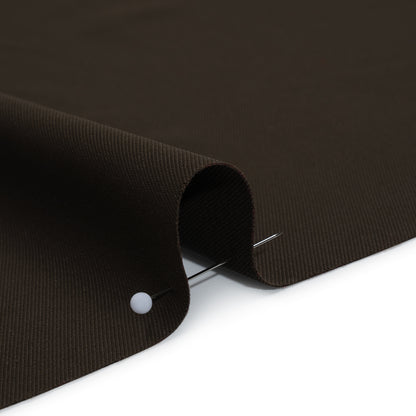 Soft Lightweight Polyester Gabardine - Dark Brown - Stefanie Collection