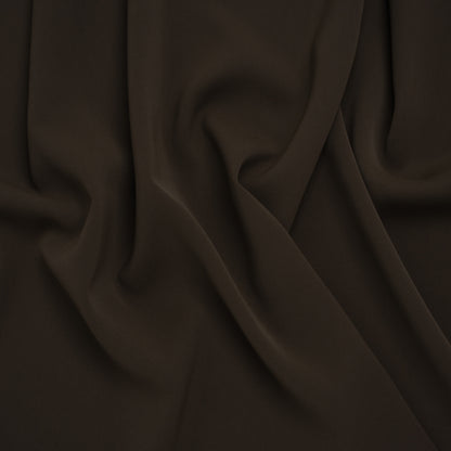 Soft Lightweight Polyester Gabardine - Dark Brown - Stefanie Collection