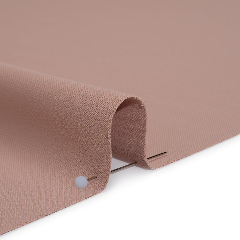 Soft Lightweight Polyester Gabardine - Dusty Rose - Stefanie Collection - Detail