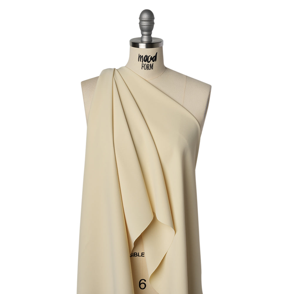 Soft Lightweight Polyester Gabardine - Pale Yellow - Stefanie Collection