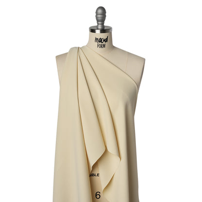Soft Lightweight Polyester Gabardine - Pale Yellow - Stefanie Collection
