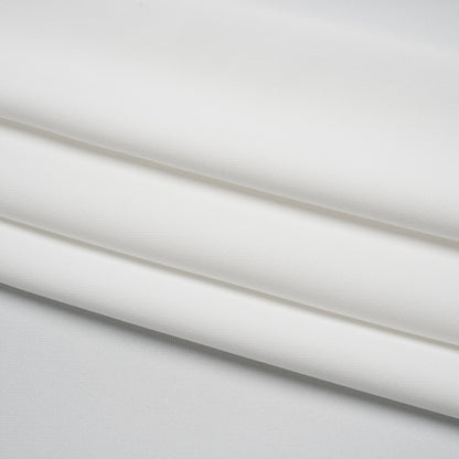 Soft Lightweight Polyester Gabardine - White - Stefanie Collection