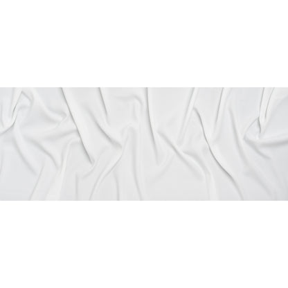 Soft Lightweight Polyester Gabardine - White - Stefanie Collection