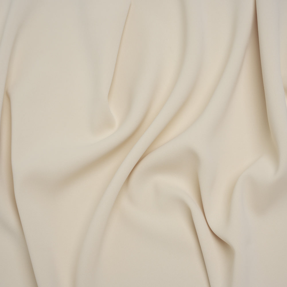 Soft Lightweight Polyester Gabardine - Ivory - Stefanie Collection