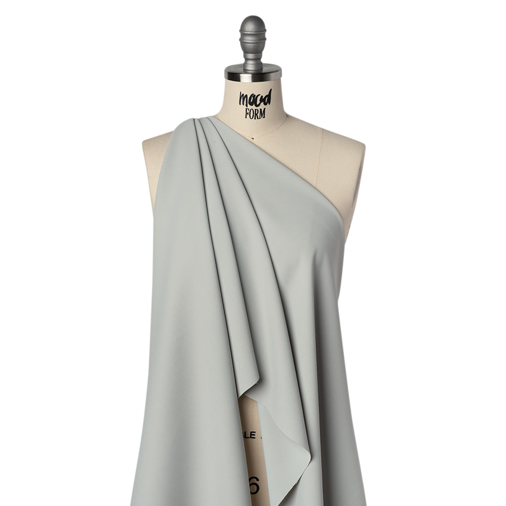 Soft Lightweight Polyester Gabardine - Storm Cloud Blue - Stefanie Collection - Drape