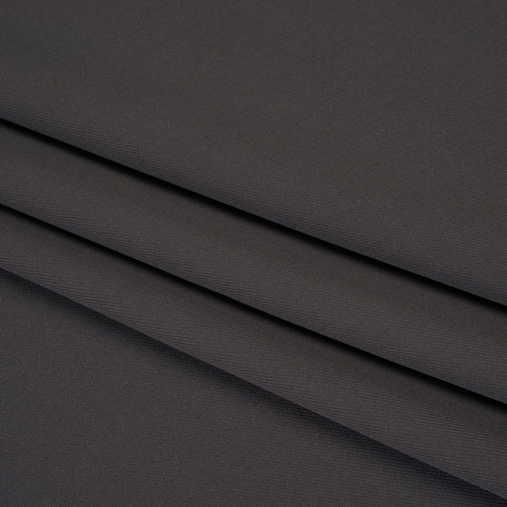 Soft Lightweight Polyester Gabardine - Charcoal - Stefanie Collection