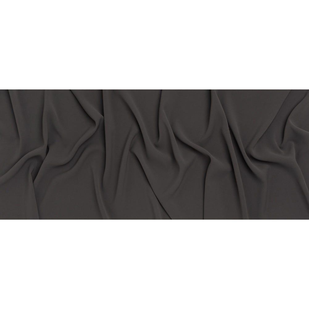 Soft Lightweight Polyester Gabardine - Charcoal - Stefanie Collection